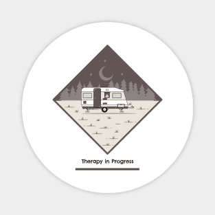 Therapy in Progress Camping Magnet
